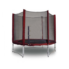 Батут KIDIGO Maroon 244 см із зовнішньою сіткою